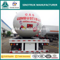 Top Safety Propane Transport Tank Tri-axle 56m3 LPG tanker trailer for Sale